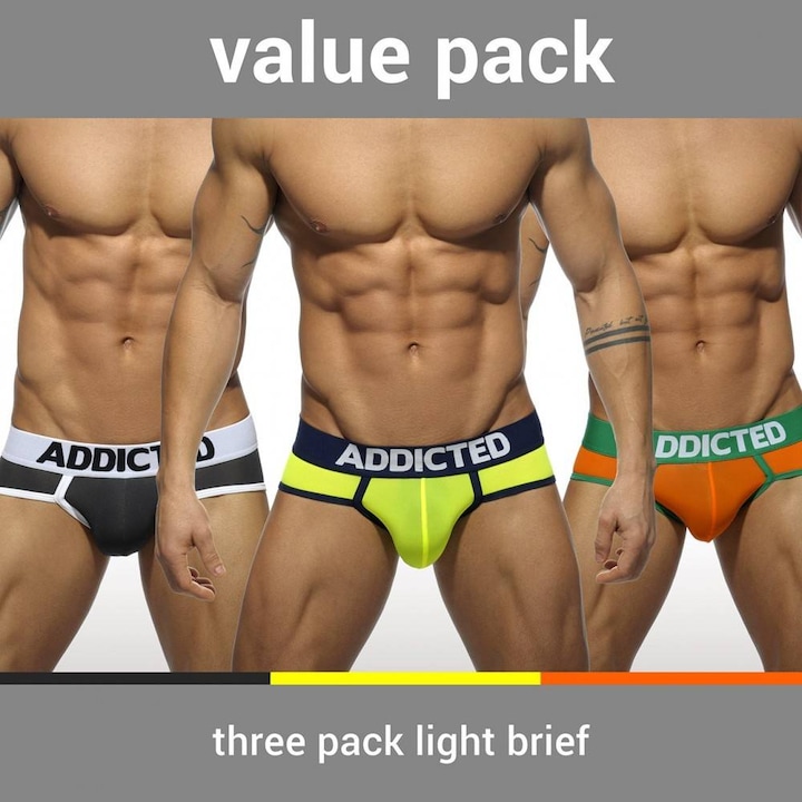 Produktbild Addicted Three Pack Light Brief (XXL, 3er Pack)