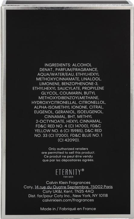 Actual product image Calvin Klein Eternity Flame (Eau de toilette, 100 ml)