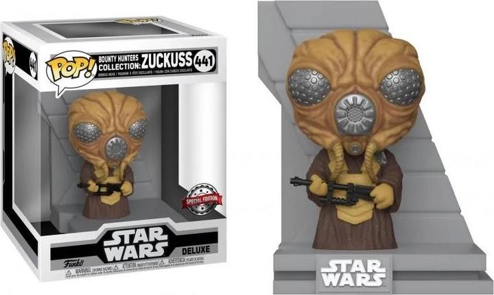 Actual product image Funko Star Wars: Bounty Hunter POP! Deluxe Vinyl Figure Zuckuss (MT) 9 cm