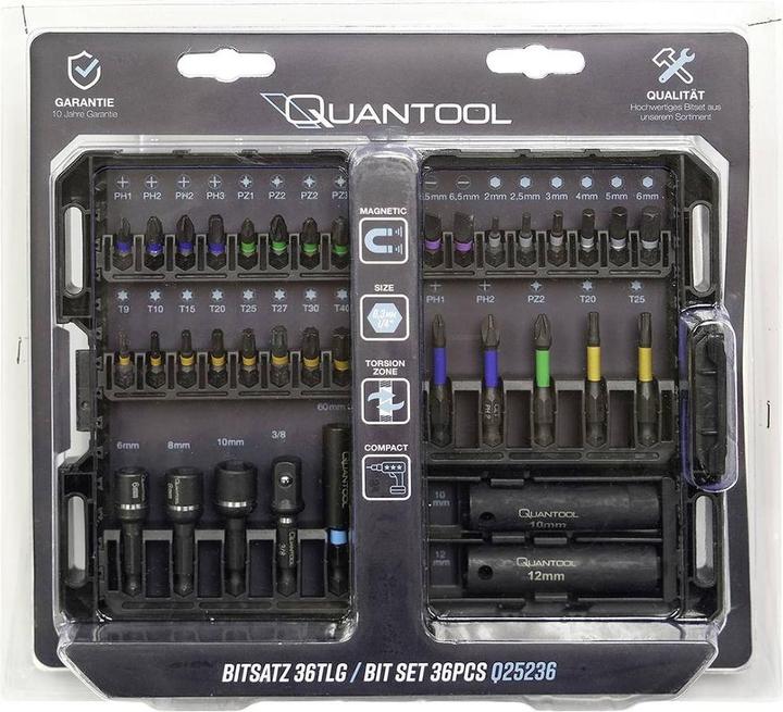 Produktbild Mannesmann Q25236 Bit-Set (Innensechskant, Kreuz Pozidriv PZ)