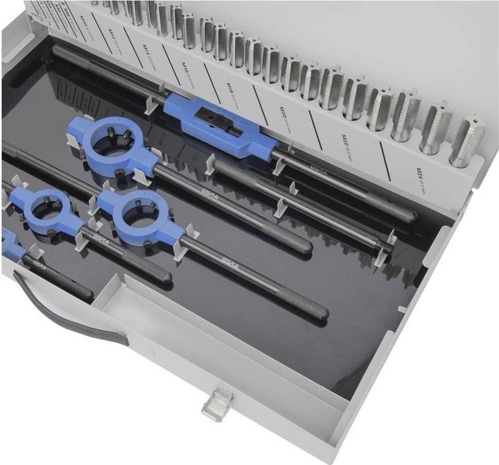 Produktbild GSR HSS DIN Gewindeschneidsortiment M3-M24 mit Haltewerkzeugen