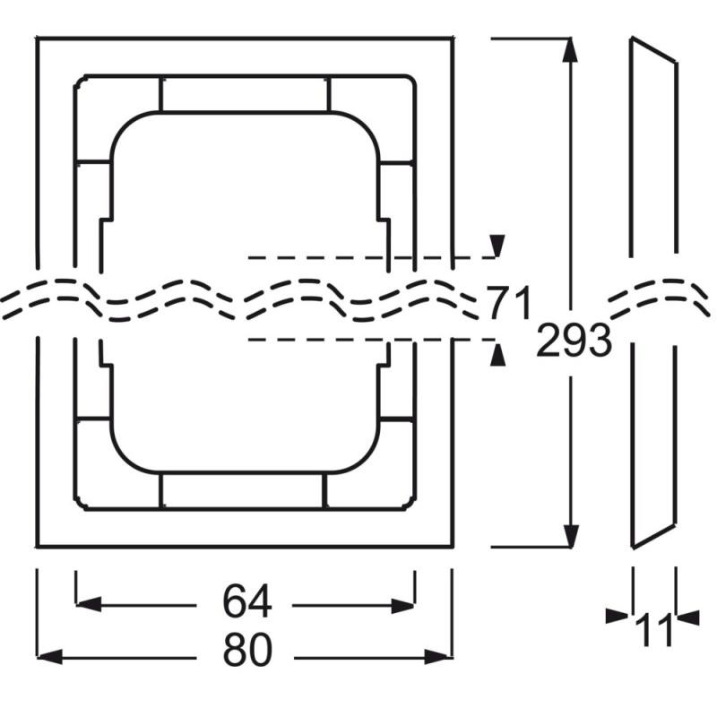Thumbnail - Busch-Jaeger, Zubehör Schalterprogramm, Abdeckrahmen 4-fach Rahmen 2CKA001754A4171