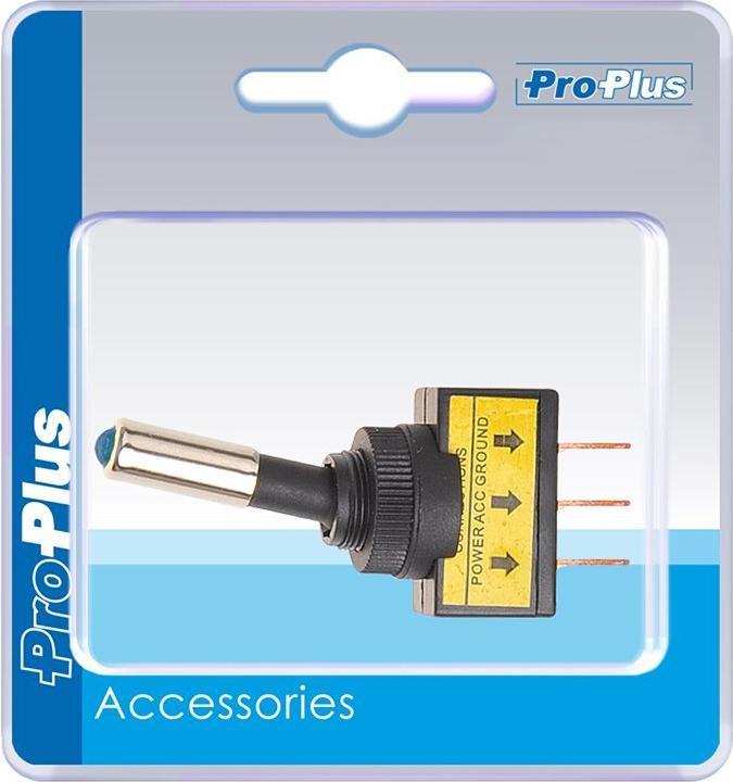 Actual product image ProPlus Toggle switch LED blue 12V-max. 20A in blister pack