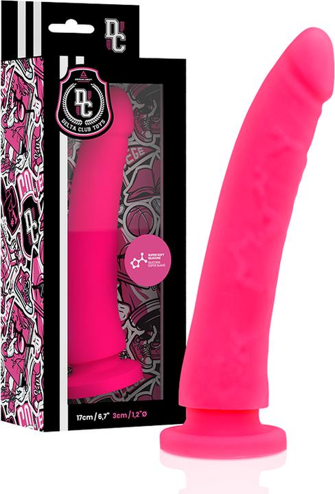 Produktbild Delta Club TOYS GURT + DONG ROSA SILIKON 17 CM -O- 3 CM