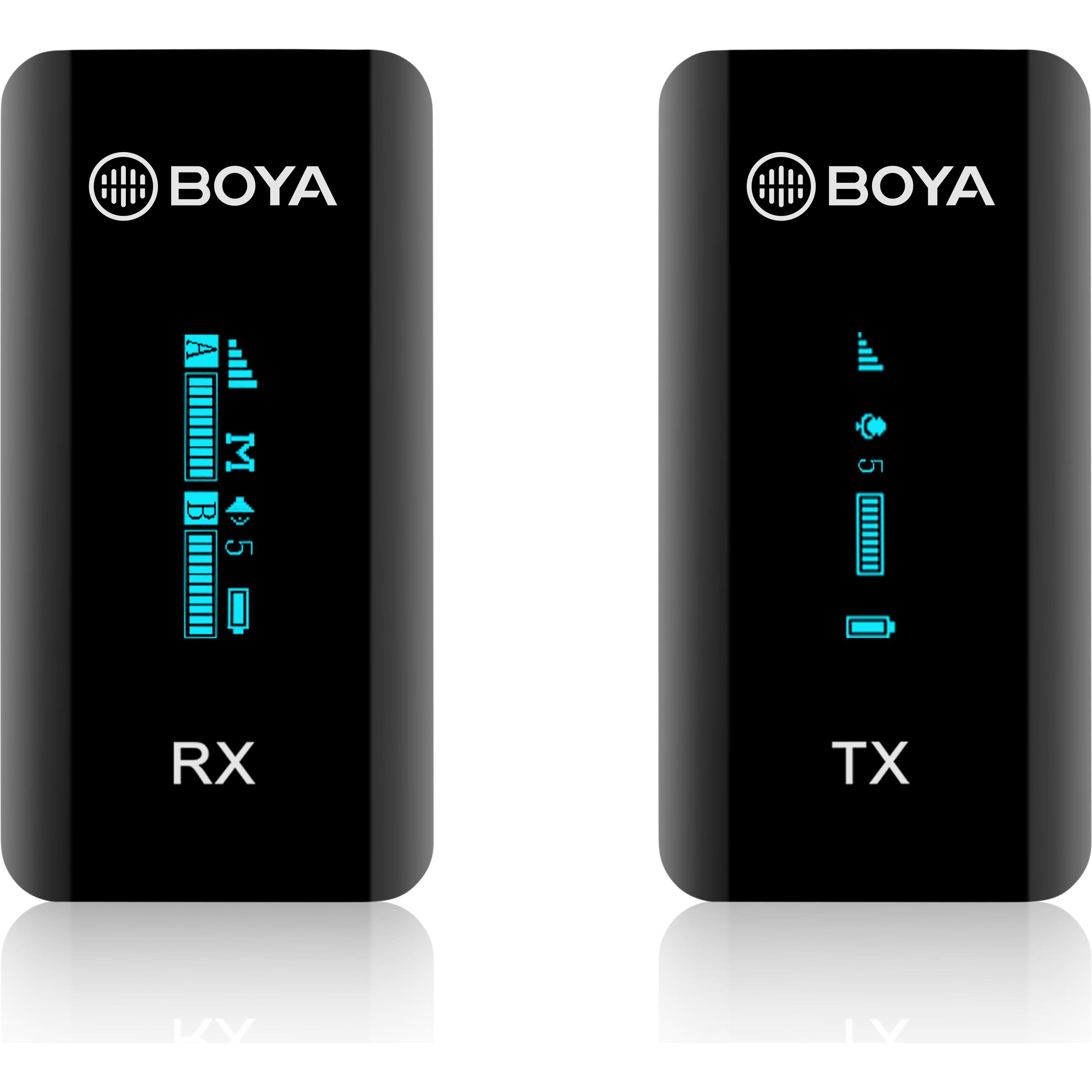 Boya Mini microfono senza fili 2.4G per iPho, Microfono
