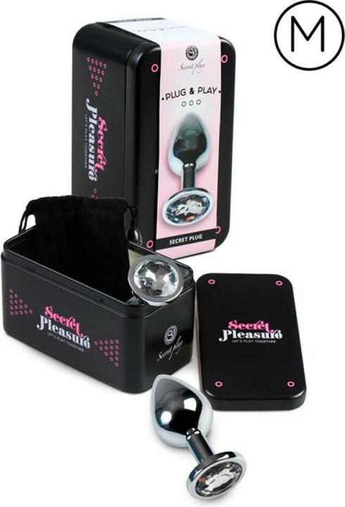 Actual product image Secret play Secretplay Plug Anal Transparent Aluminium 8cm