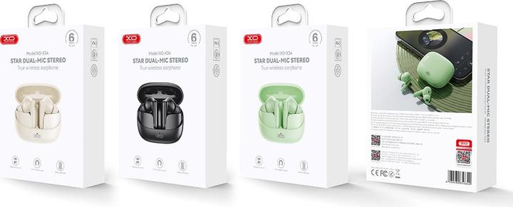 Actual product image xO Bluetooth earphones X34 TWS black (ANC, 6 h, Wireless)