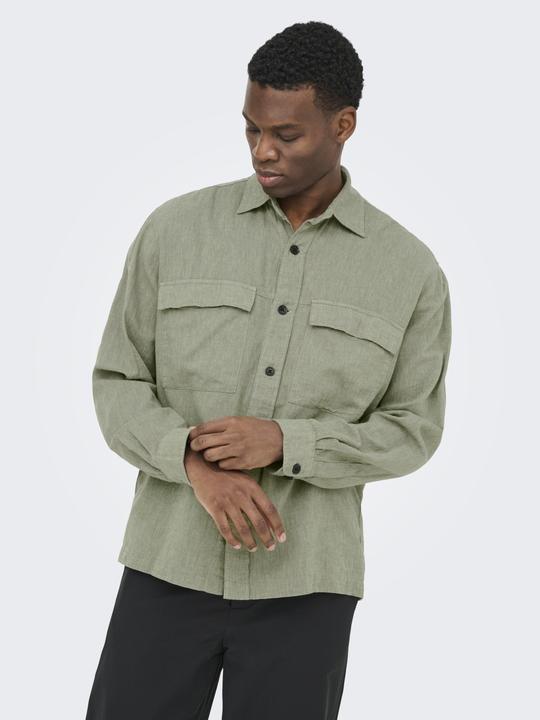Immagine prodotto Only & Sons ONSCAIDEN Leinen Overshirt Overshirt (XXL)