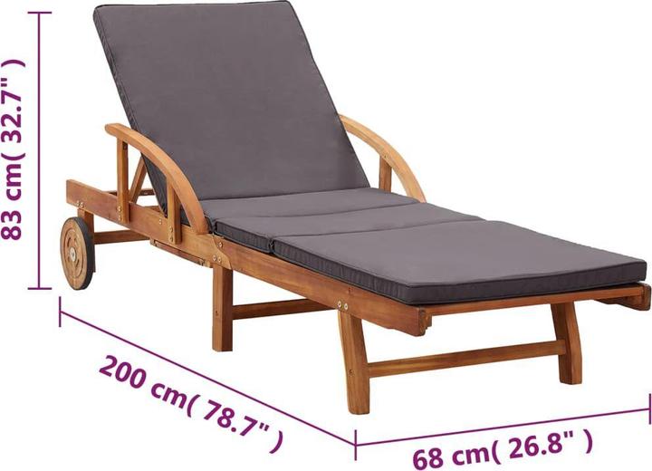 Immagine prodotto vidaXL Sonnenliege (200 cm)