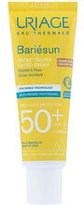 Actual product image Uriage Tónovaná plešová krém na opalováná SPF 50+ Bariesun Golden Tint (Tinted Cream) 50 ml (Suntan cream, SPF 50+, 50 ml, 500 g)