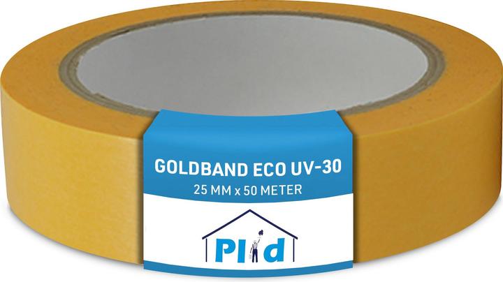 Produktbild Plid Goldband Malerkrepp Wasserabweisend- Malerklebeband Nassfest, 4 Rollen (25 mm)