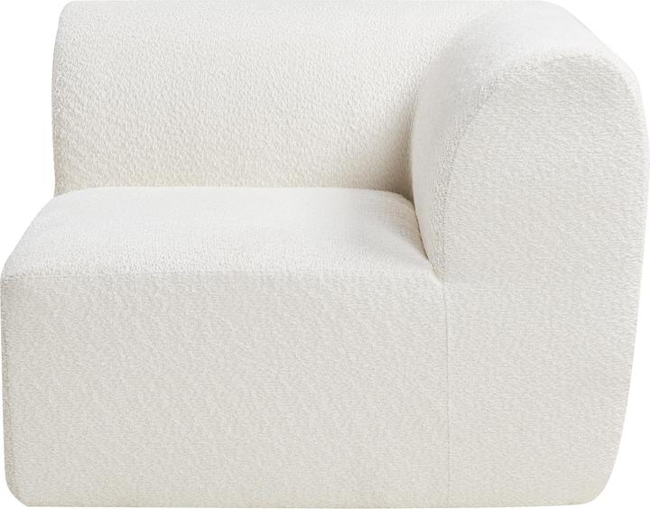 Actual product image En.Casa Sofa-Modul Hurvas Eckelement Bouclé Cremeweiss (Corner sofa)