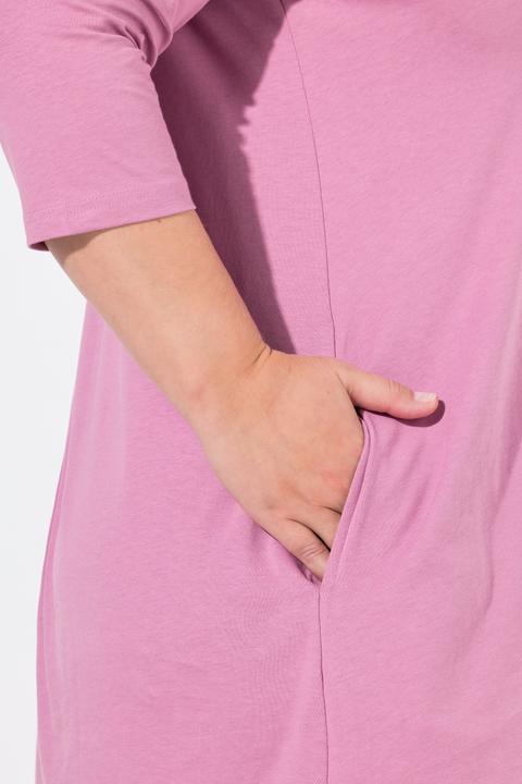 Produktbild Ulla Popken Longshirt, A-Linie, Carré-Ausschnitt, 3/4-Arm (56)