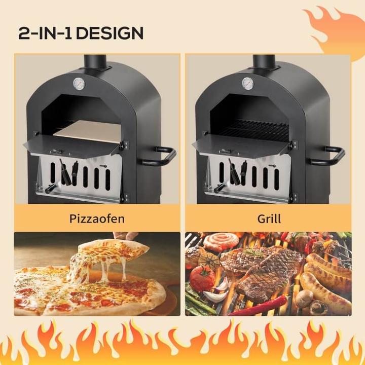Immagine prodotto Jamb Forno per pizza 2in1 (Legno del forno per pizza)
