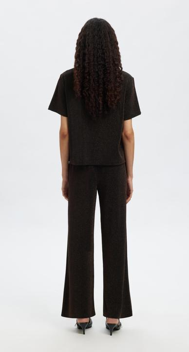 Immagine prodotto Selected Glitzer Oberteil mit kurzen Ärmeln (L)