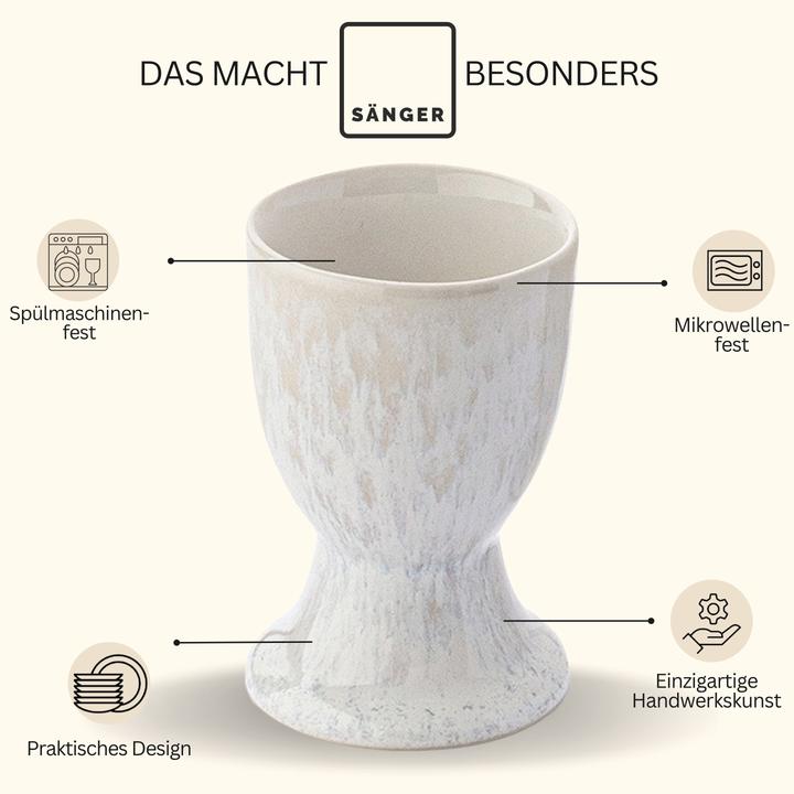 Produktbild Sänger Geschirr Eierbecher Set Korfu (4x)