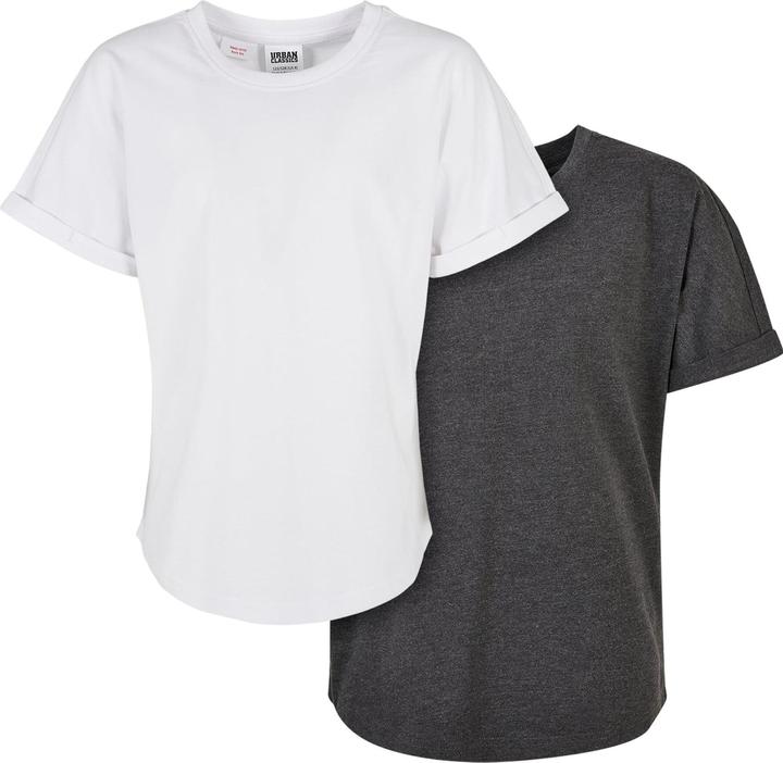 Produktbild Urban Classics Boys Long Shaped Turnup Tee 2-Pack (146, 152)