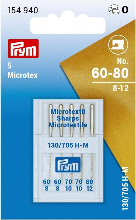 Actual product image Prym Sewing machine needle Microtex No. 60-90
