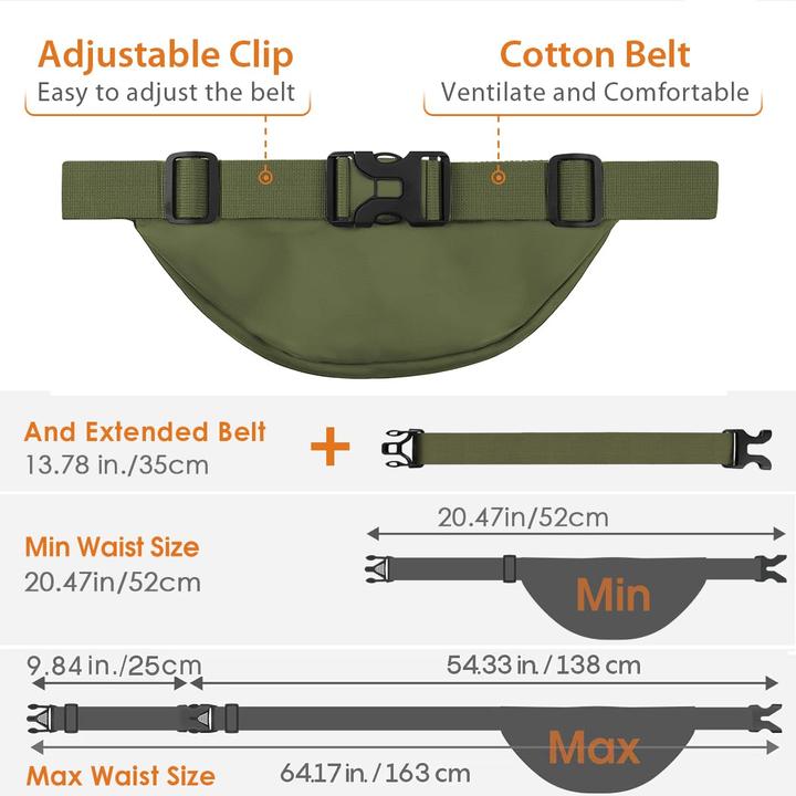 Image du produit Only-Bags.Store Gürtel Wasserdichte Gürteltasche mit grossem Fassungsvermögen