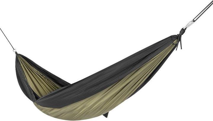 Produktbild Enero Camp Touristische Hängematte 2 Personen 270x140cm Grün Schwarz