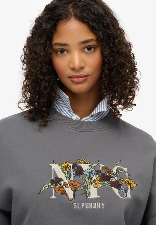 Image du produit Superdry Sweat ras du cou oversize Night Garden (XL)
