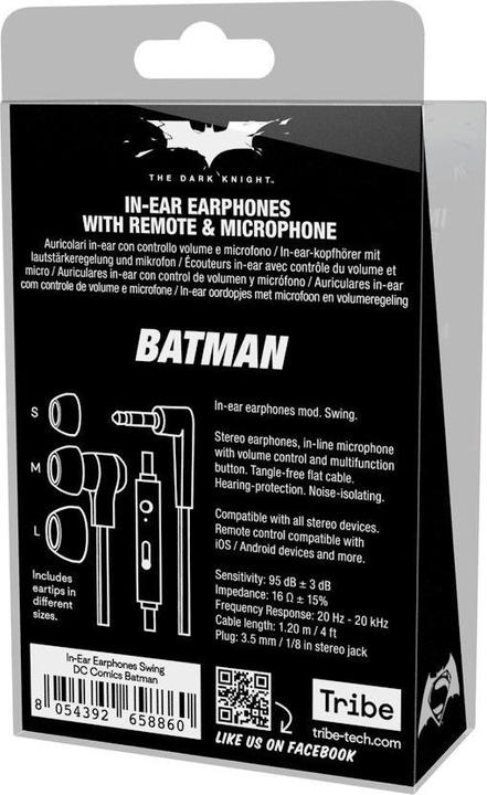 Actual product image Tribe SilverHT EPW13302 Headset Black (Cable)