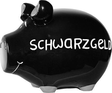 Actual product image KCG Piggy bank - black money (12.5 x 9.5 x 10 cm)