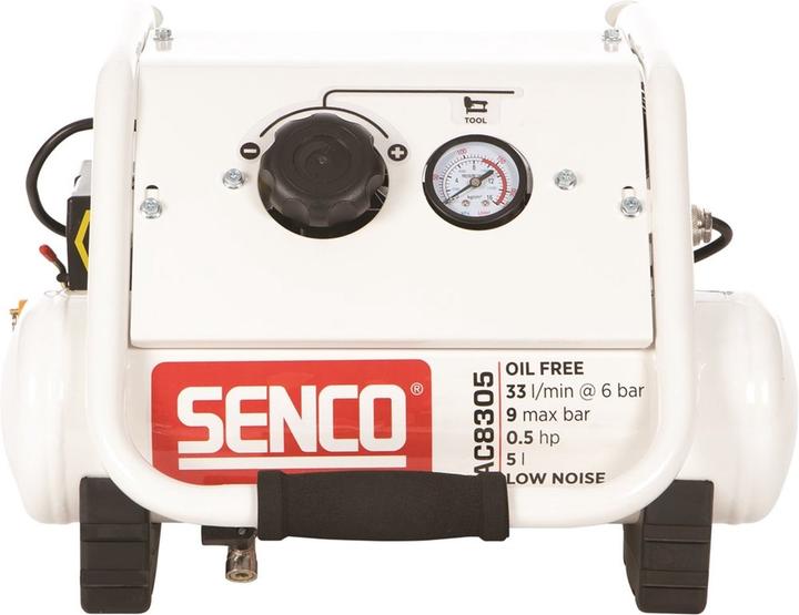 Senco AC8305 Compressor - Geluidsarm - 350W - 9 bar - 5L - 33L/m (5 l, 9 bar)