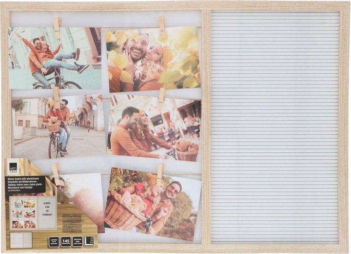 Productafbeelding Arti Casa Memobord 57x41x2cm 946gr MDF (Prikbord, 57 x 41 cm)