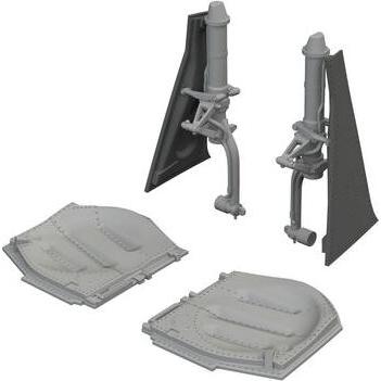 Eduard P-51D undercarriage legs PRINT for Arma Hobby