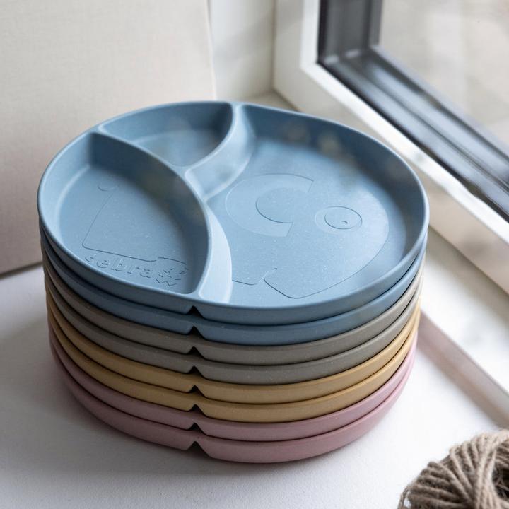 Actual product image Sebra MUMS Menu Plate With 3 Compartments Blossom