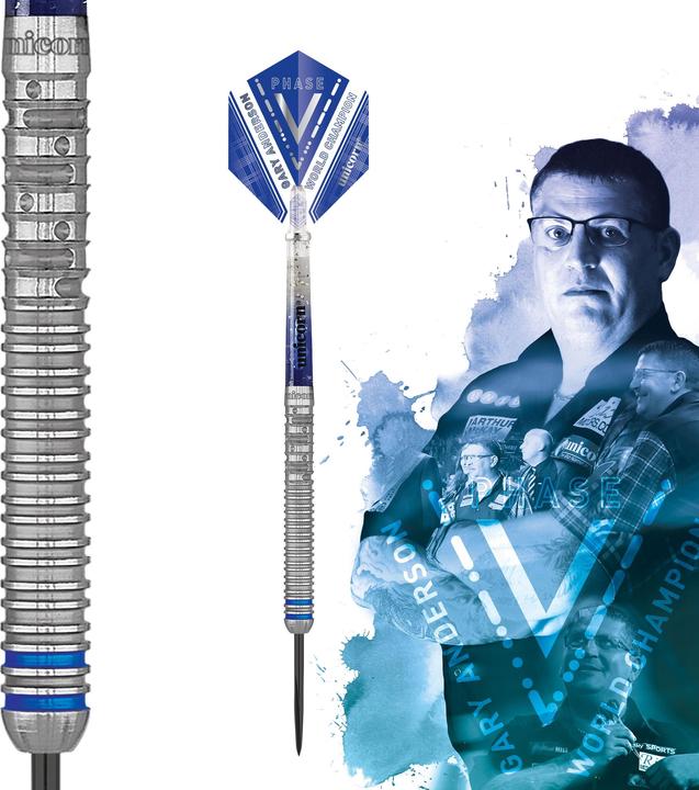 Unicorn Phase 5 World Champion Gary Anderson Steel Dart Presentation Box (23 g)