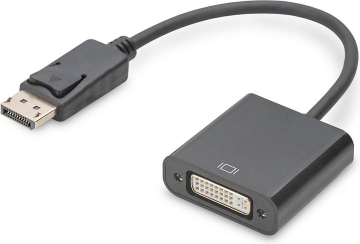 Digitus Aktiver DisplayPort Adapter / Konverter, DP auf DVI (DVI, Mini DP, 15 cm)