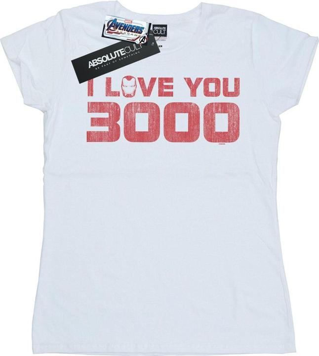 Immagine prodotto Maglietta da donna/ragazzo Avengers Endgame I Love You 3000 in cotone con segni di distorsione (M)