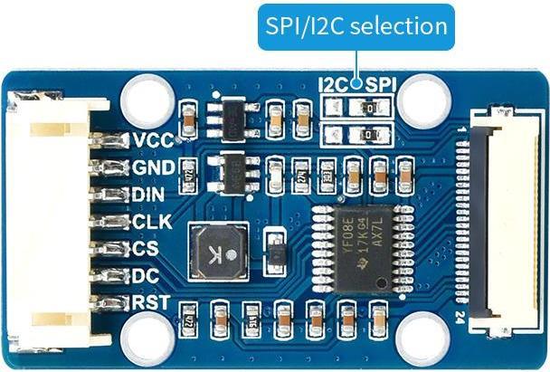 Actual product image WaveShare 1.51inch Transparent OLED Display