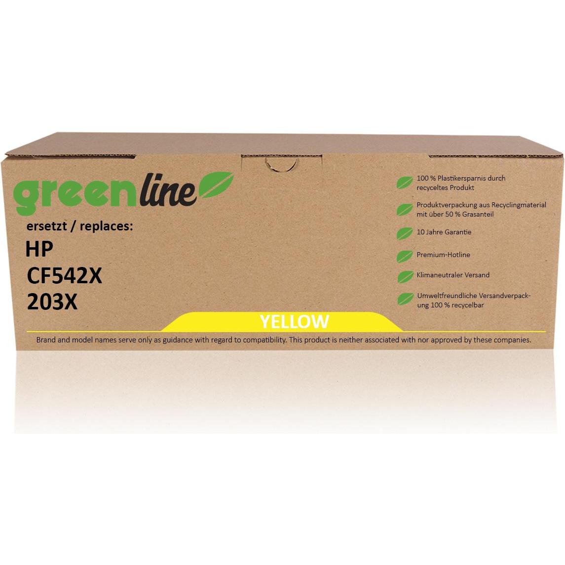 Inkadoo, Toner, Toner greenline ersetzt HP CF 543 X / 203X Toner