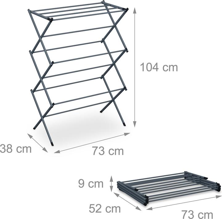 Actual product image Relaxdays Laundry rack