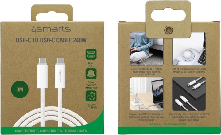 Actual product image 4smarts USB C – USB C (3 m, USB 3.2 Gen 1)
