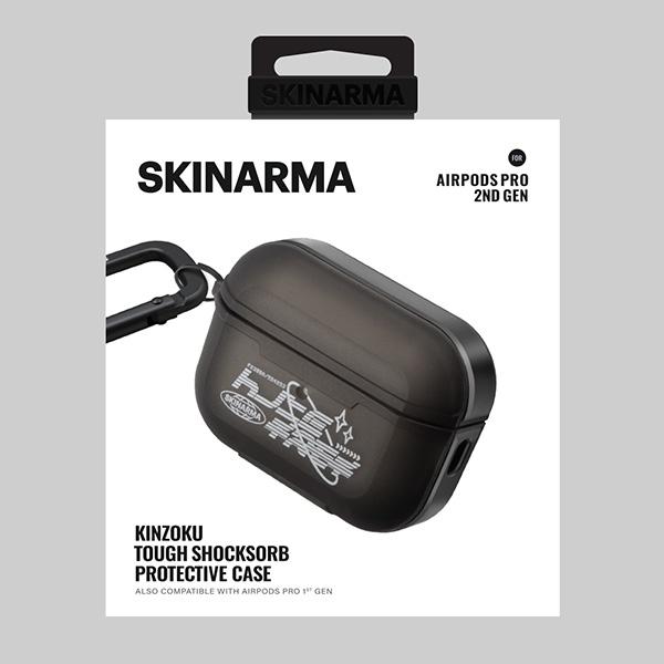 Actual product image Skinarma case Kinzoku AirPods Pro 2 smoke