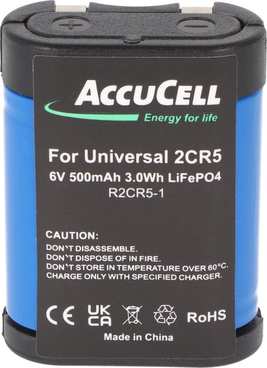Produktbild AccuCell Akku 2CR5, Typ 2-CR5, 2CR5M (Kamera Akku)