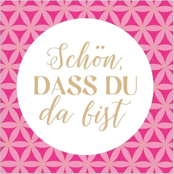 Artebene Servietten Schön, dass du da bist pink von (20 Stk., 33 x 33 cm)