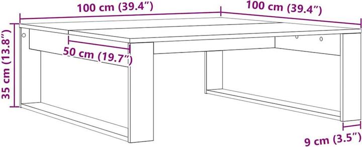 Immagine prodotto vidaXL Tavolino da caffè (100 x 100 x 35 cm)