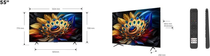 Actual product image TCL 55C655 (55", C65, QLED, 4K, 2024)