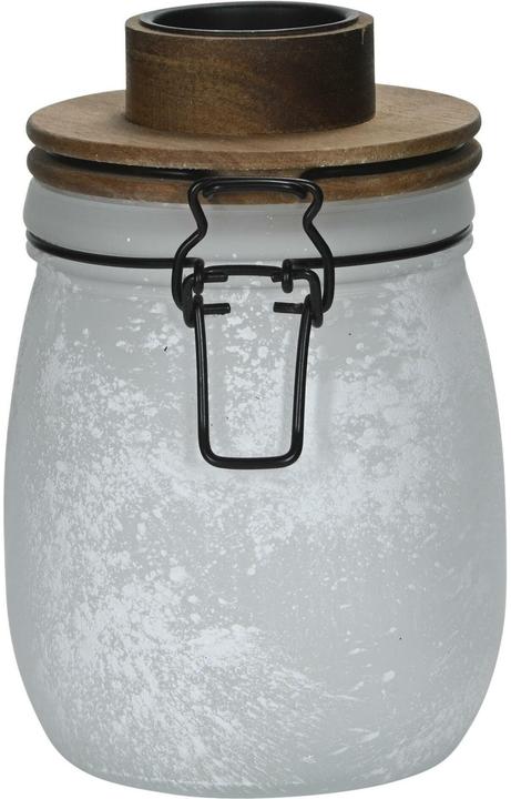 Produktbild Cocon Glas mit Teelichthalterdeckel weiss (1x)