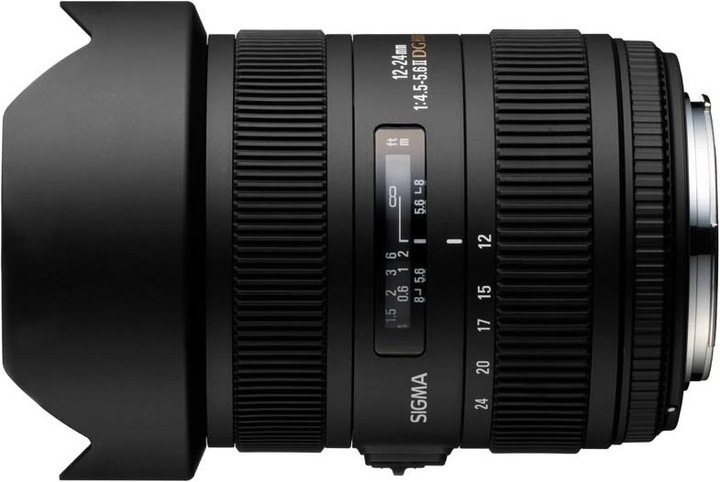Actual product image Sigma 12-24mm, f/4.5-5.6 DG HSM II, Nikon (Nikon F, full size)