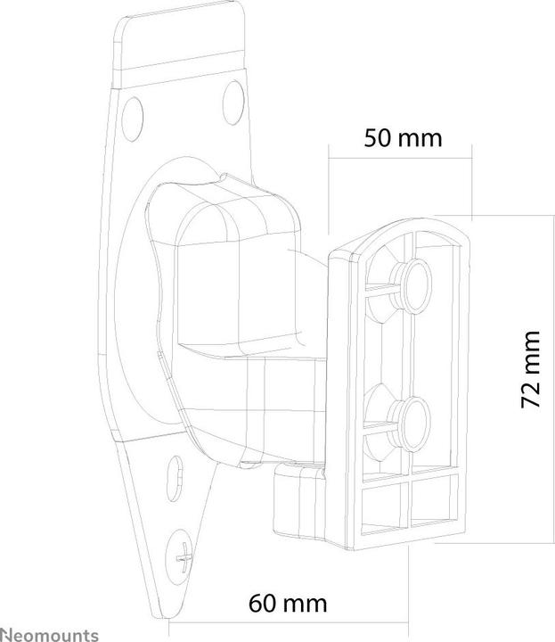 Produktbild Neomounts Nm-Ws300black (Wandmontage, Drehbar, Neigbar, Schwenkbar)