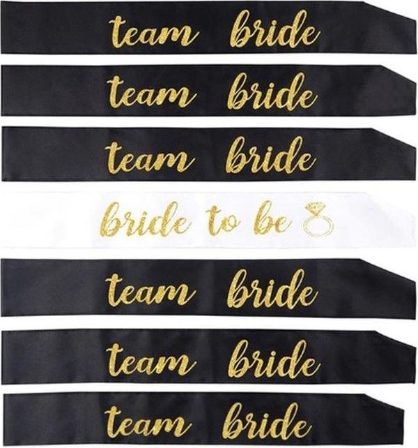 Actual product image MU Style Team Bride Sash (7-piece set) (1 pcs.)