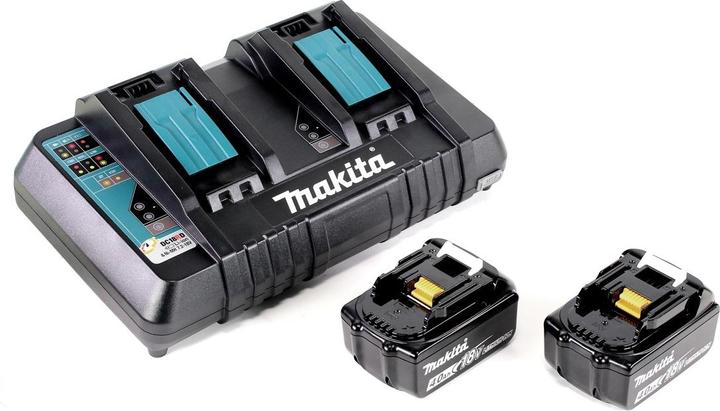 Produktbild Makita DUB 361 PM 2x 18 V / 36 V Akku Laubbläser Gebläse + 2x BL 1840 B 4 Ah / 4000 mAh Akku (Akkubetrieb, Laubbläser)