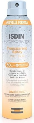 Isdin Fotoprotector Transparent Spray Wet Skin SPF 30 250ml (Sonnenspray, SPF 30, 250 ml)