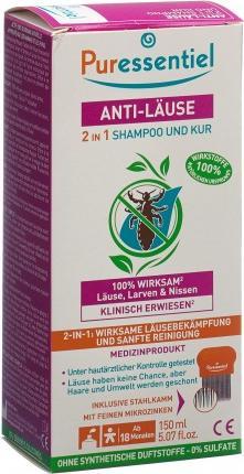 Immagine prodotto Puressentiel Maschera Shampoo Anti Pidocchi 2 in 1 +Pettine (150 ml, Shampoo per pidocchi)
